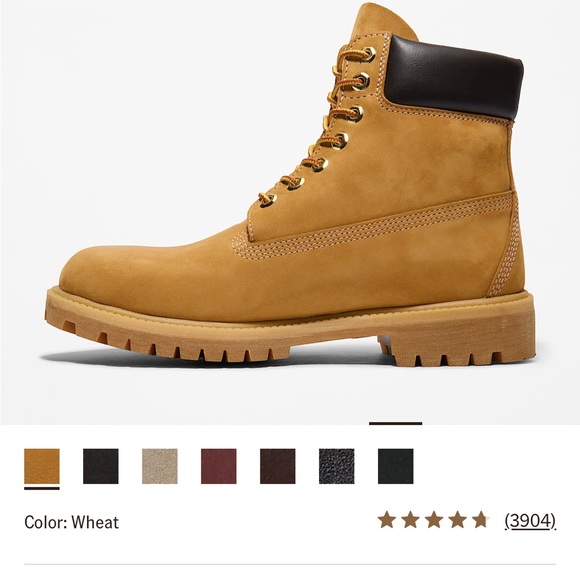 Timberland Men's Tan Leather Boots Size 8 - Picture 1 of 9